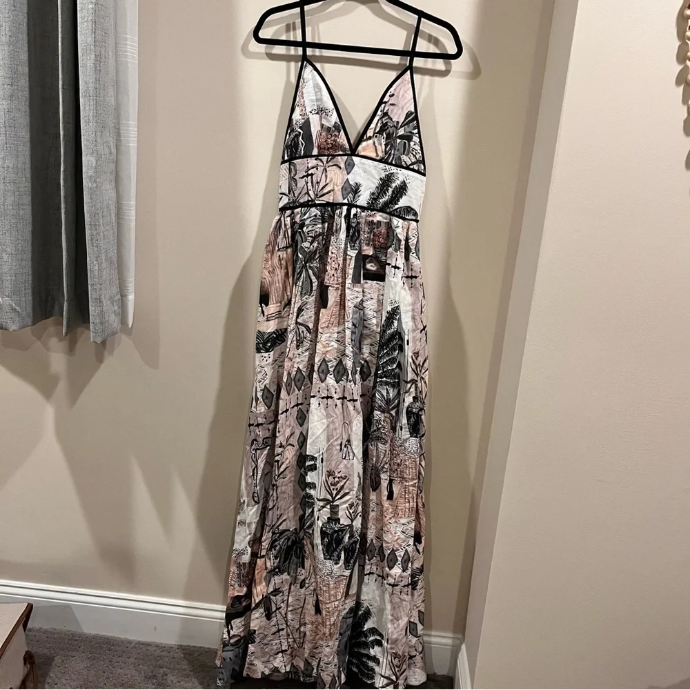 Isla & White bohemian resort maxi dress nwt Ophelie Dress Galerie Blanc wedding - Picture 6 of 12